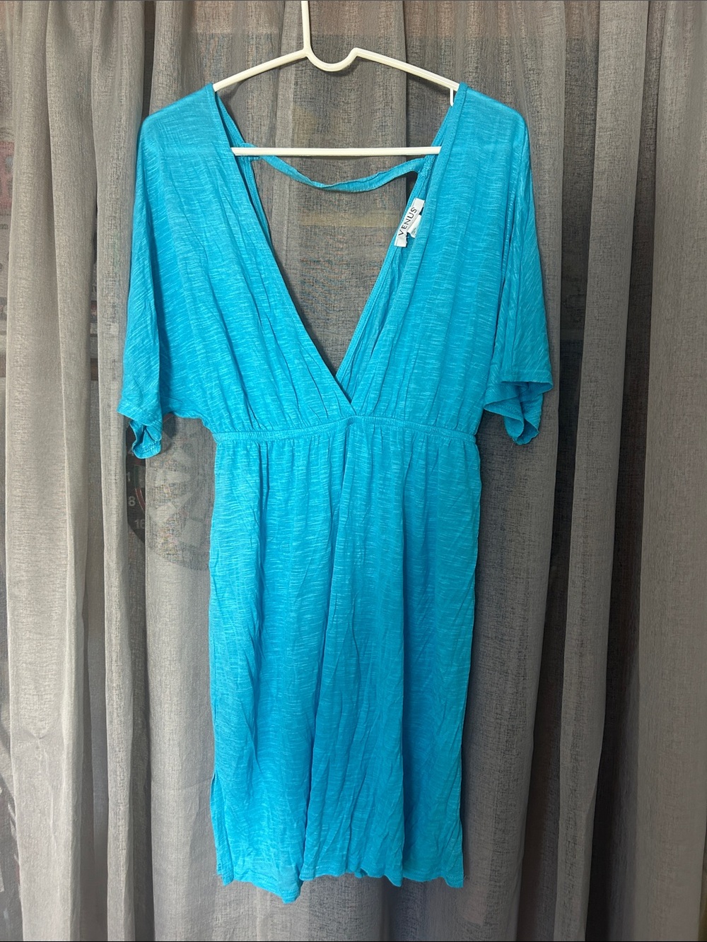 VENUS Bright Turquoise V-Neck Swim Coverup